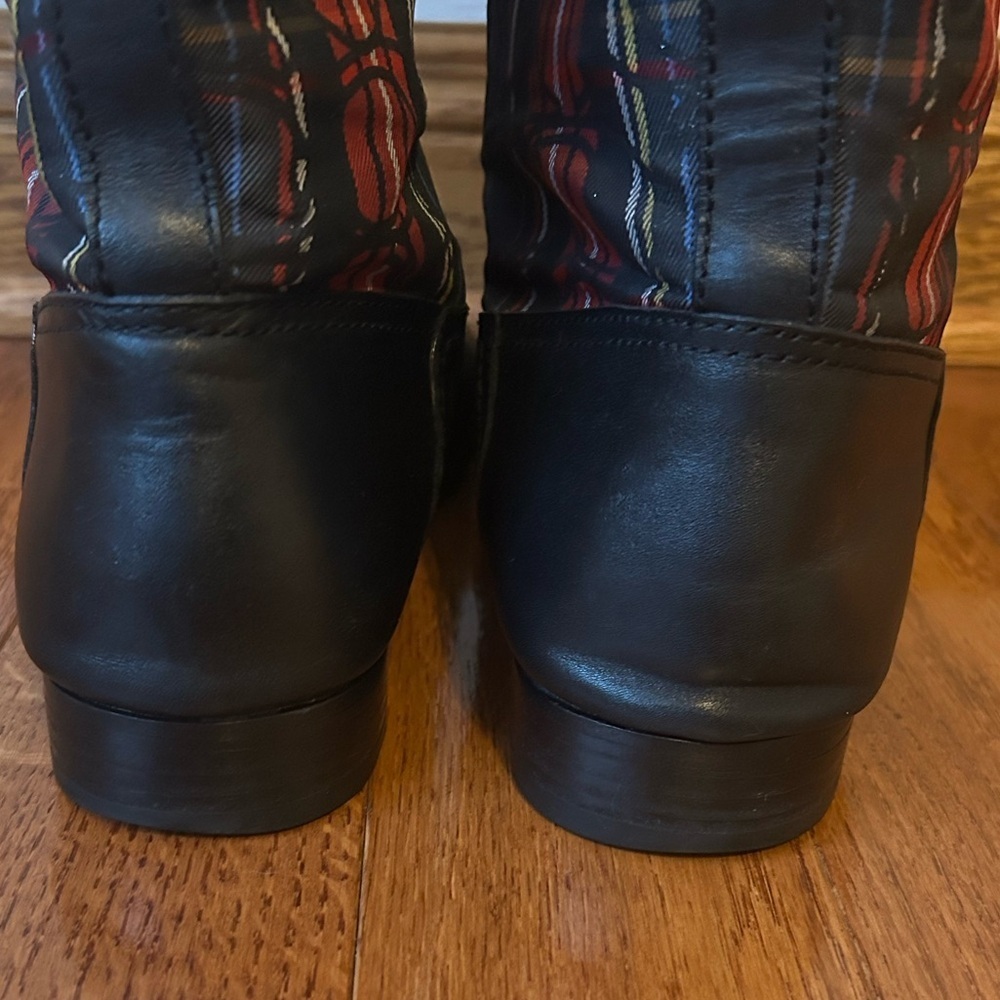 Coach Chrissi Tartan Plaid Knee-High Boots - Picture 6 of 11